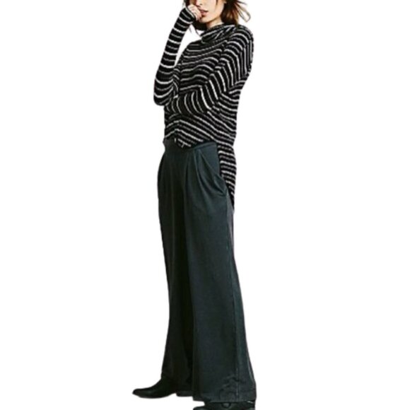 Free People We the Free Kristina Striped Drippy Waffle knit cowl Thermal Top M - Picture 5 of 14